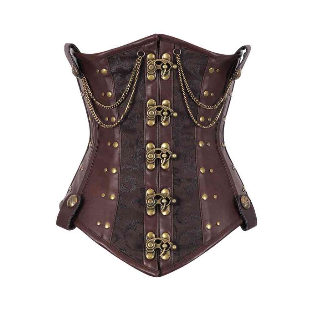 Attitude Corsets - Oiódion Underbust korset - Bruin